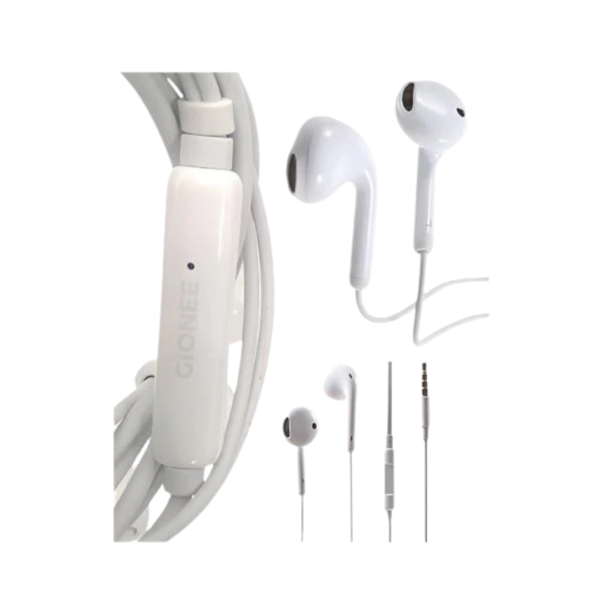 📢 Gionee Handsfree (Original) – Powerful Bass, Crystal Clear Sound | White 50% OFF - Image 3